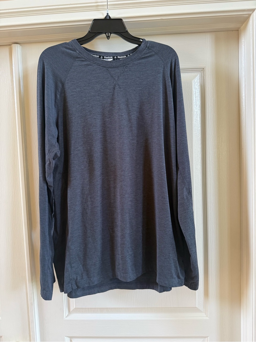 Reebok Long Sleeve Shirt Blue Lightweight Men's Large